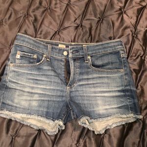 AG jean shorts “pixie cut-off short” NEVER WORN